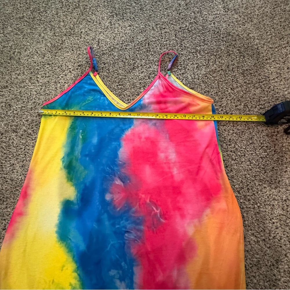 Vibrant Tie-Dye Maxi Dress - Picture 3 of 8